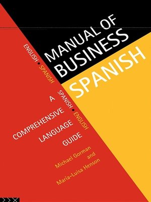 cover image of Manual of Business Spanish